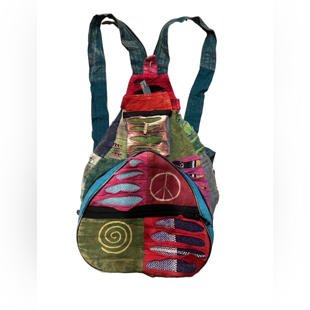 Hippie Boho Backpack.  01 BL. BP25C